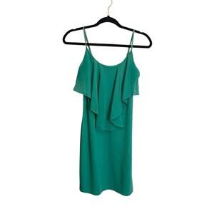 Soprano Women's Turquoise Sleeveless Scoop Neck Popover Mini Dress Size Large